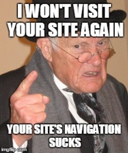 Site Navigation sucks